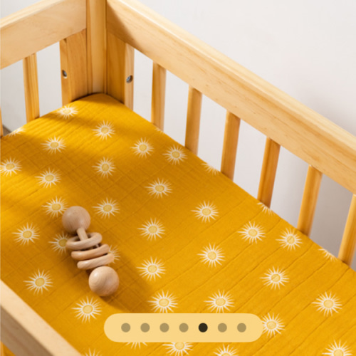 Babyletto All-Stages Bassinet Sheet in GOTS Certified Organic Muslin Cotton