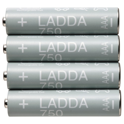 LADDA Rechargeable battery - HR03 AAA 1.2V 750mAh