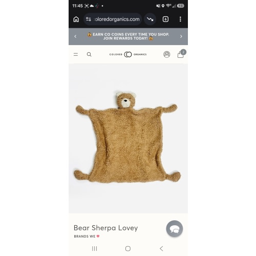 Organic Bear Sherpa Lovey