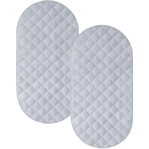 Waterproof Bassinet Mattress Pad Cover For Almost Bassinet Mattress 2 Pack 32X17