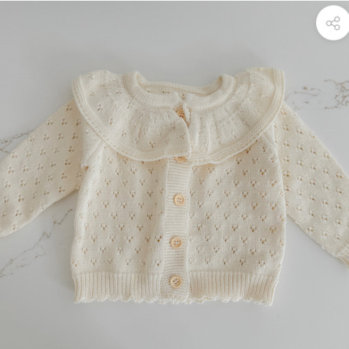 Hollow Out Knit Cardigan