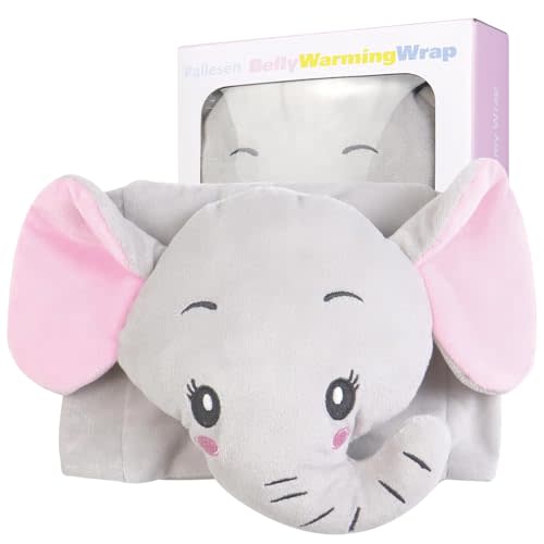Colic Baby Relief,Gas Relief for Infants,Baby Colic Heated Tummy Wrap,Baby Swaddling Belt for Colic Calm,Natural Relief for Upset Stomach in Babies and Toddlers,Elephant