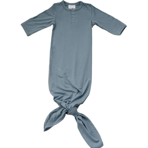 Bamboo Knot Gown | Dusty Blue