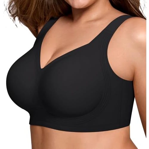 LetsJoli Jelly Bras for Women No Underwire Plus Size Push Up Supportive