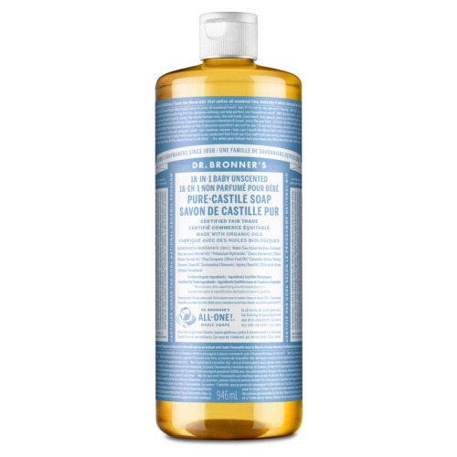 Dr. Bronner's Organic Pure Castile Liquid Soap Baby Unscented