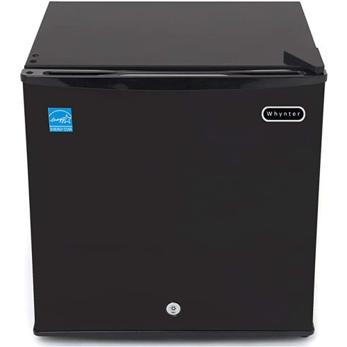 Whynter Upright Small Freezer Mini Freezer with Lock for Bedrooms, Dorms, Garages, Offices CUF-110B, Black Energy Star, 1.1 Cu Ft