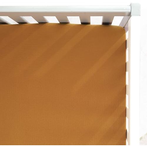 1 Pack - Crib Sheet Soft Muslin, 100% Cotton Crib Sheets for Boys and Girls, Fit Standard Crib Mattresses 52" x 28" Safe and Snug, Fall Yellow