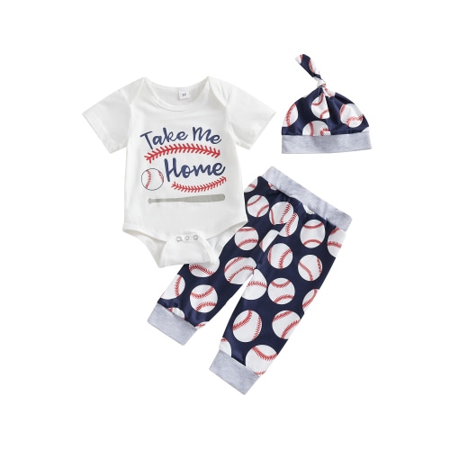 Newborn Baby Boy Cotton Top Bodysuit Romper Pants Leggings Hat Outfit Clothes