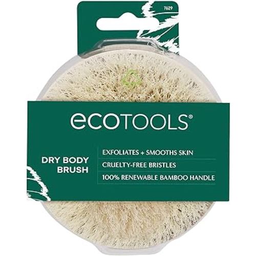 EcoTools Dry Body Brush, for Post Shower & Bath Skincare Routine, Removes Dirt and Promotes Blood Circulation, 1 Count