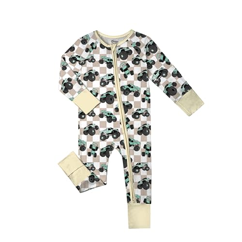 Weiwei Bamboo Viscose Baby Pajamas Boys Girls, 2-Way Zipper Romper, YKK, Preemie & Newborn Sleepers 0-24 Months