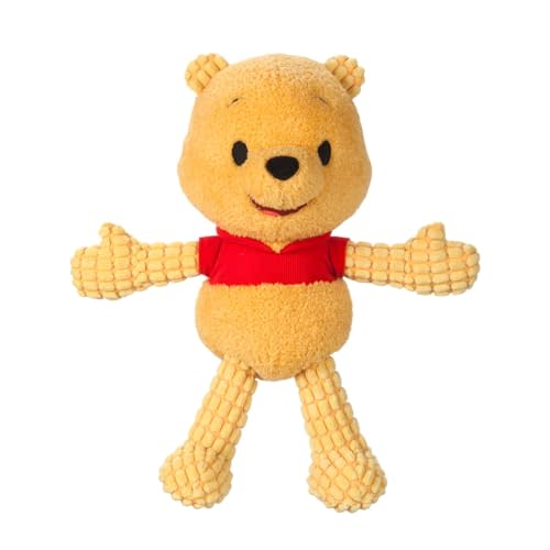 Disney Store Blissful Buddies Fidget Plush - Winnie The Pooh Stuffed Animal with Embroidered Details, Pull Arms & Legs - Textured Plush Figure Toys for Kids