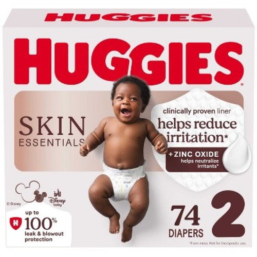 Huggies Skin Essentials Luxury Diapers  - Size 2 - 74ct