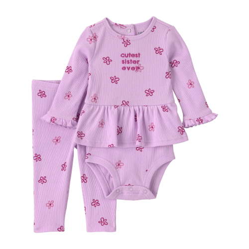 Carter's Child of Mine Baby Girl Outfit Set, 2-Piece, Sizes 0/3-24 Months