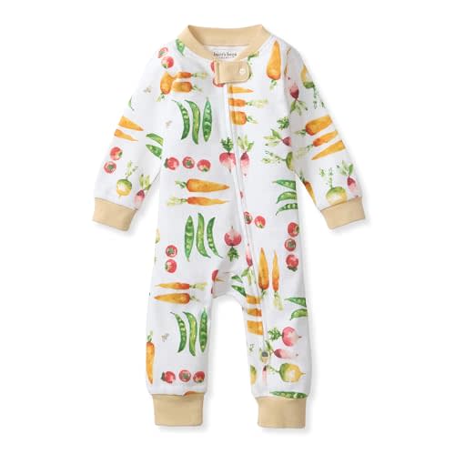 Burt's Bees Baby Unisex Sleep and Play Pajama, Footless One-Piece Zipper PJ | Soft organic cotton footed sleep & play features a loose, relaxed fit and 2-way zipper for easy nighttime changes