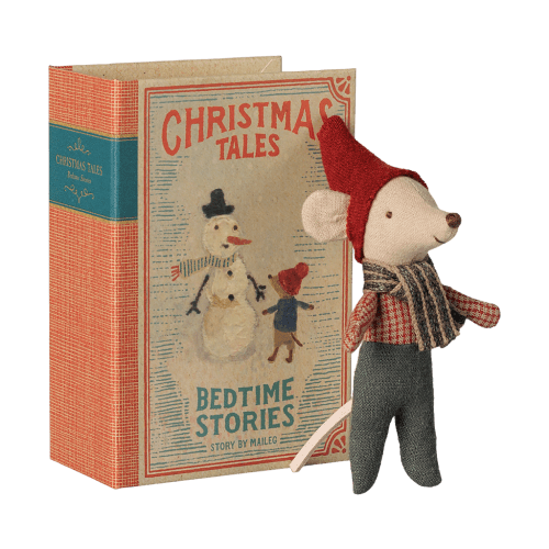 Christmas mouse, Baby in book