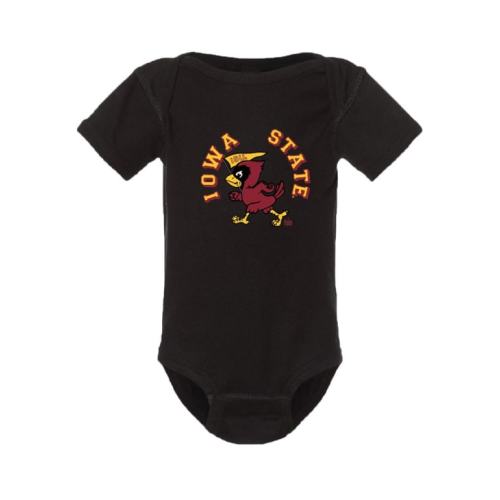 Summit Sportswear Iowa State Cyclones Baby BLACK Vault Cardinal March One Piece - 659858990