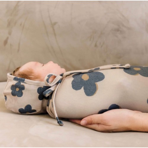 Knit Swaddle Blanket - Gemma In Tan
