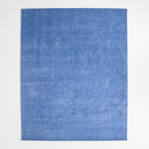 Narrative Marine Blue Wool and Tencel Kids Area Rug 8'x10' by Jeremiah Brent