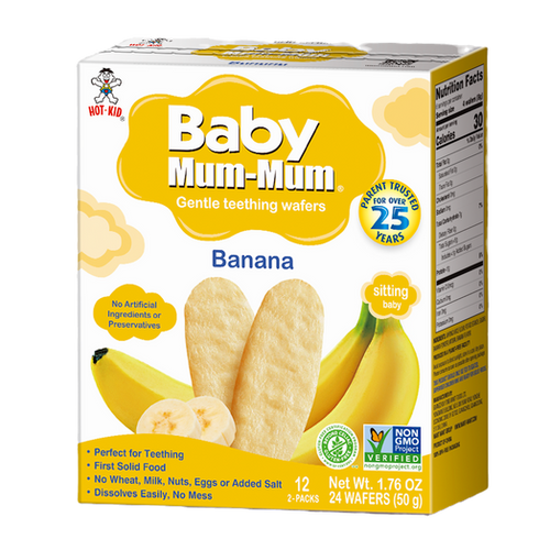 BABY MUM-MUM BANANA GENTLE TEETHING WAFERS