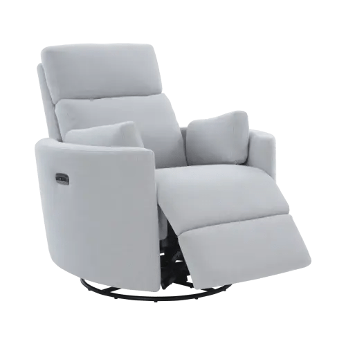 Lennox 2.0 Gray Polyester Fabric Glider,Reclining,Swivel Rocker | Rooms to Go