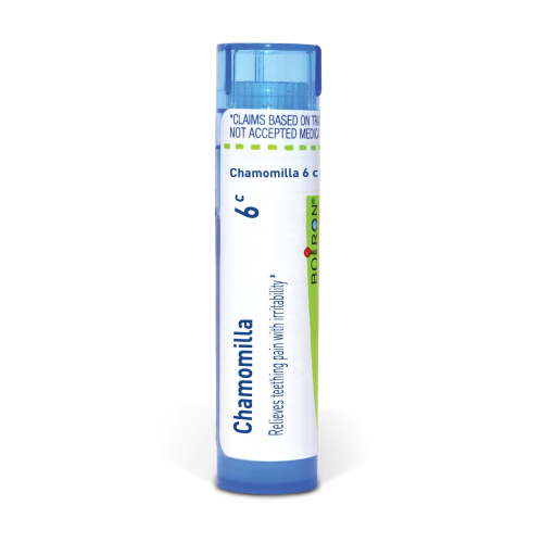 Boiron Chamomilla 6C, Homeopathic Medicine for Teething Pain with Irritability Relief, 80 Pellets