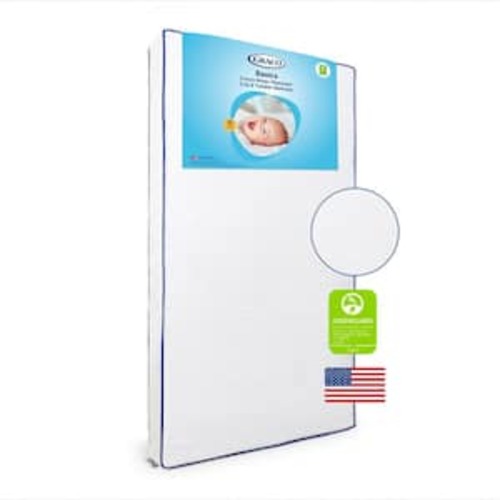Basics 5-Inch Water-Resistant Crib and Toddler Mattress