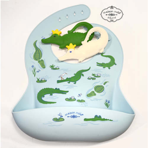 Maison Nola Gator Silicone Bib