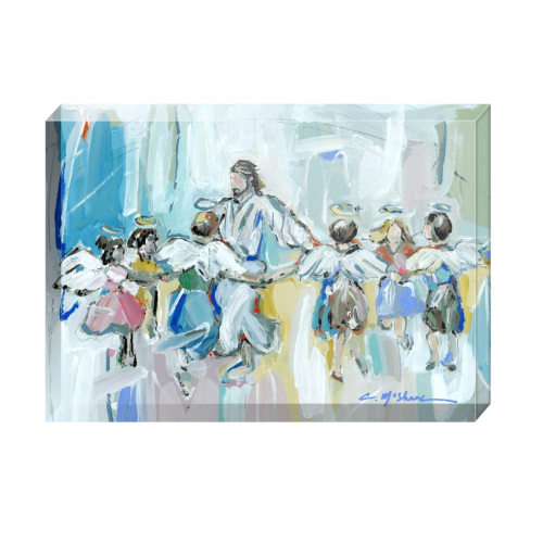 "Dancing with Jesus" acrylic block – Chelsea McShane Art