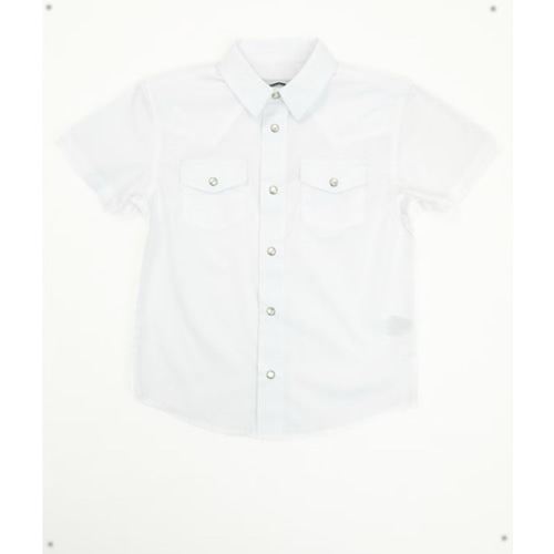 Gibson Trading Co Toddler Boys' Solid Short Sleeve Pearl Snap Western Shirt