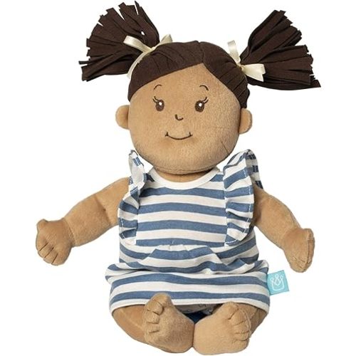 Manhattan Toy Baby Stella Beige with Brown Hair 15" Soft First Doll