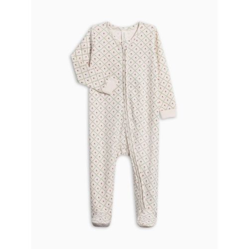 Colored Organics Peyton Zipper Sleeper - Hedge Floral Hedge Floral NB