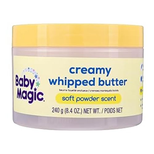 Baby Magic Creamy Whipped Butter | Helps Keep Skin Feeling Healthy and Baby Soft | Hypoallergenic | 8.4 fl oz.