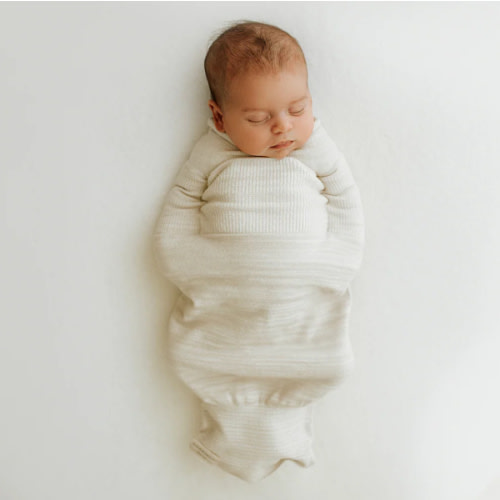Bamboo Blend Beige Swaddle Sleep Sack – Swaddelini