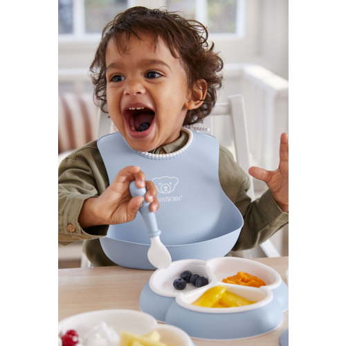 BabyBjorn Baby Bib 2-pack, Powder green/Powder blue