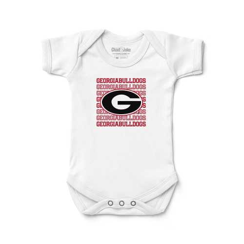Georgia Bulldogs Retro Logo Baby Bodysuit | Official NCAA Licensed Infant Bodysuit