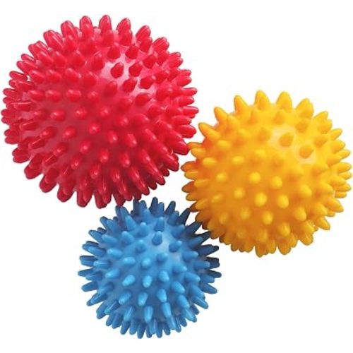 Spiky Massage Balls, 3PCS (Firm, Medium and Soft)
