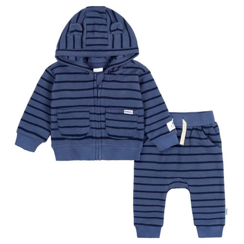 2-Piece Baby Boys Blue Stripe Hooded Jacket & Jogger Set – Gerber Childrenswear