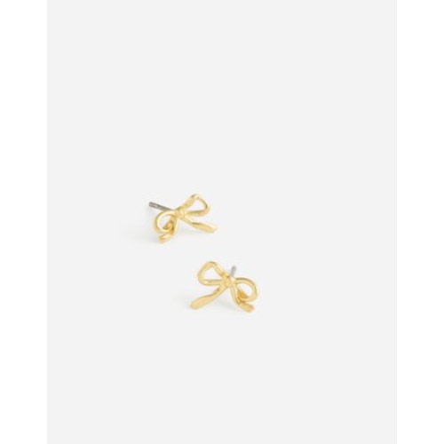 Metal Mini Bow Stud Earrings