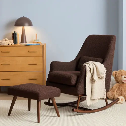 Hayes Chocolate Nursery Rocking Chair | Adairs