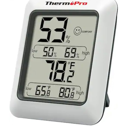 ThermoPro - Digital Hygrometer Indoor Thermometer - White