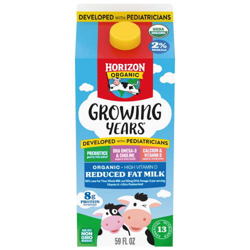 Horizon Organic Growing Years Organic 2% Milk, 59 fl oz Carton