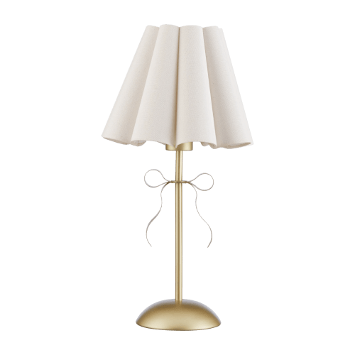 Table Lamp With Cream Shade