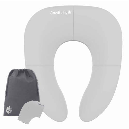 Jool Baby, Folding Travel Potty Seat, Fits Round & Oval Toilets, Gray
