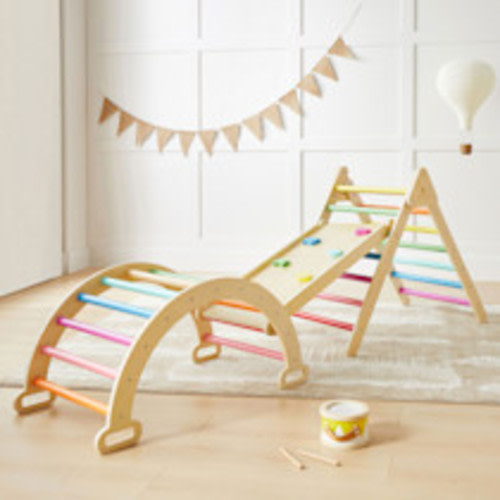 Tiny Land 7-in-1 Rainbow Climbing Set