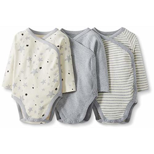 Moon and Back Unisex-Baby Long-Sleeve Side Snap Bodysuit