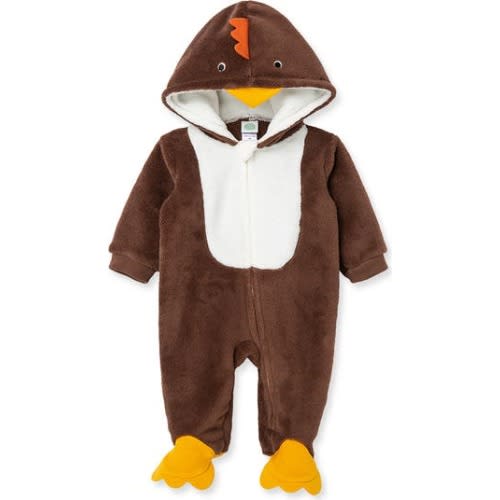 Fleece Turkey Hooded Footie