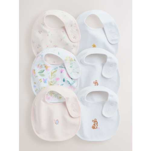 Pink/White Baby Bibs 5 Pack
