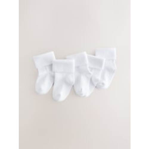 Buy White Baby Roll Top Socks from Next USA