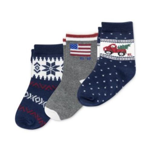 Baby 3-Pk. Holiday Truck Socks