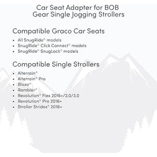 BOB Gear® Single Jogging Stroller Adapter for Graco® Infant Car Seats
